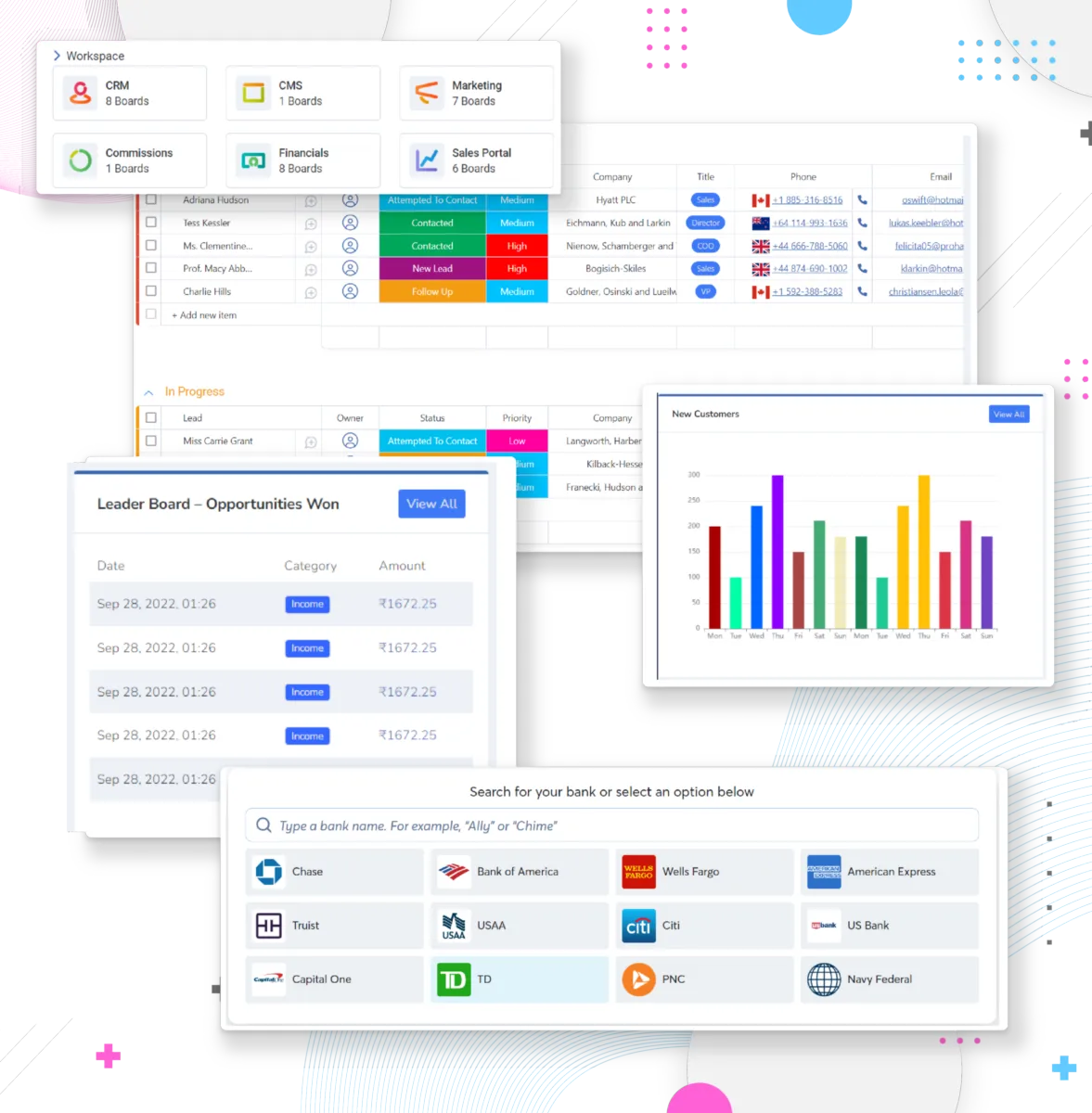Interface AtmosAI CRM: fonctionnalités, prix, alternatives