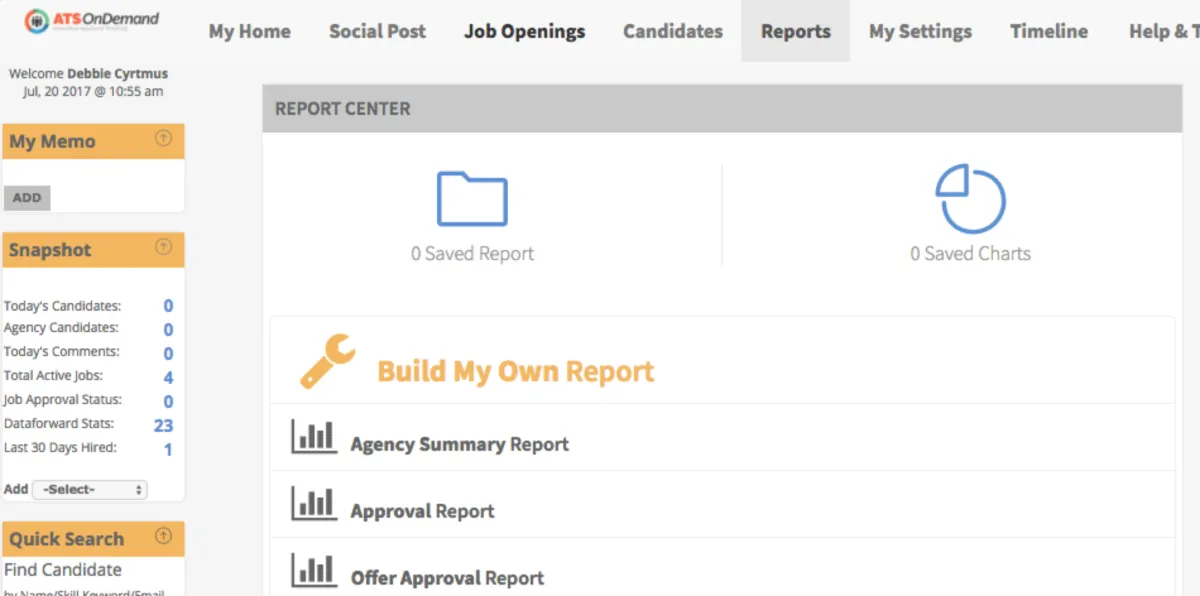 Notre avis sur ATS OnDemand : un logiciel ATS (applicant tracking system / suivi des candidatures) à découvrir
