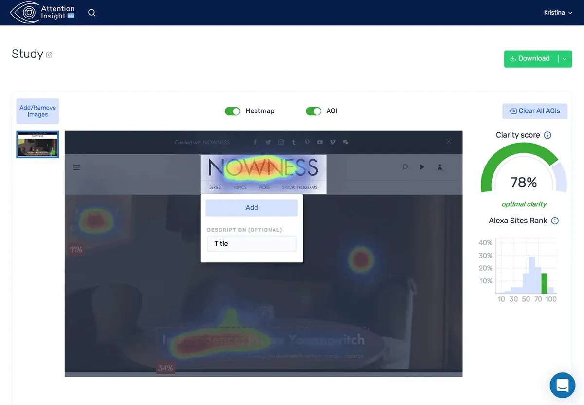 Interface Attention Insight: fonctionnalités, prix, alternatives