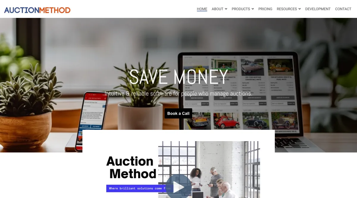 Interface AuctionMethod : fonctionnalités, prix, alternatives