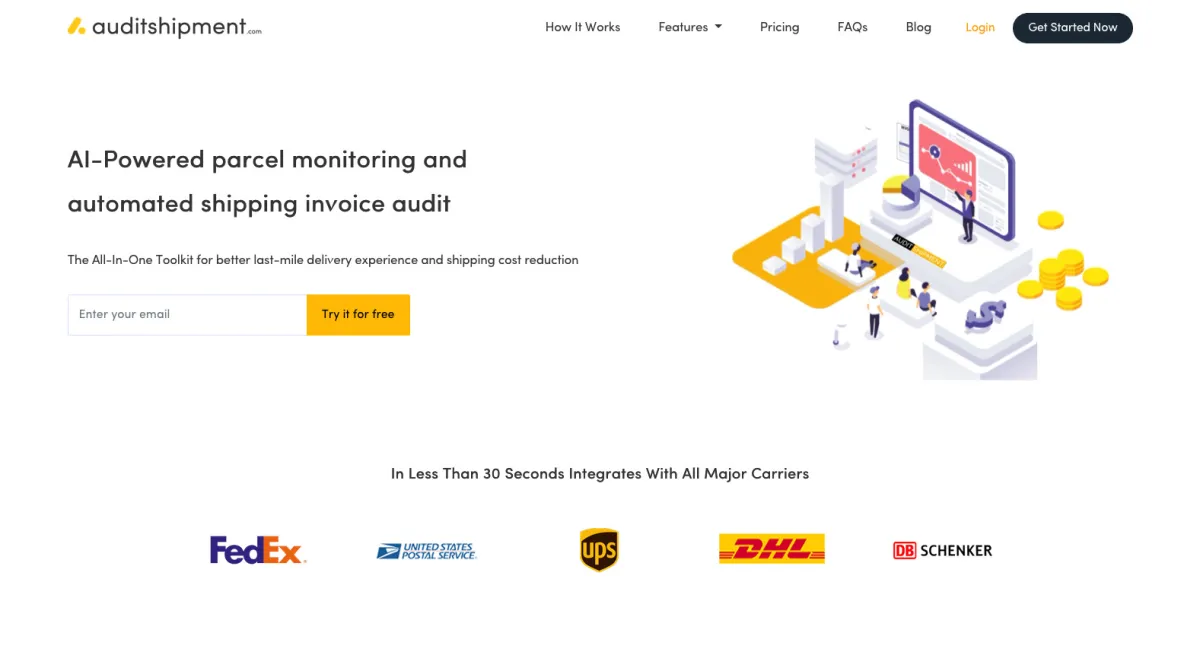Interface AuditShipment : fonctionnalités, prix, alternatives