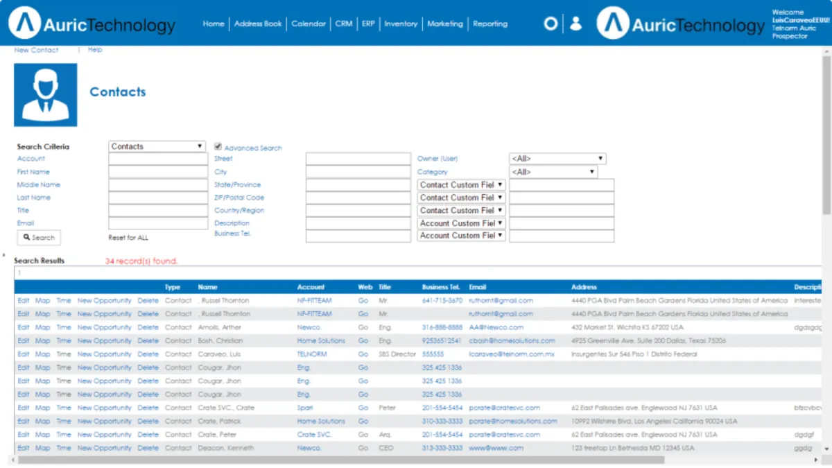Notre avis sur Auric Prospector : un logiciel CRM à découvrir