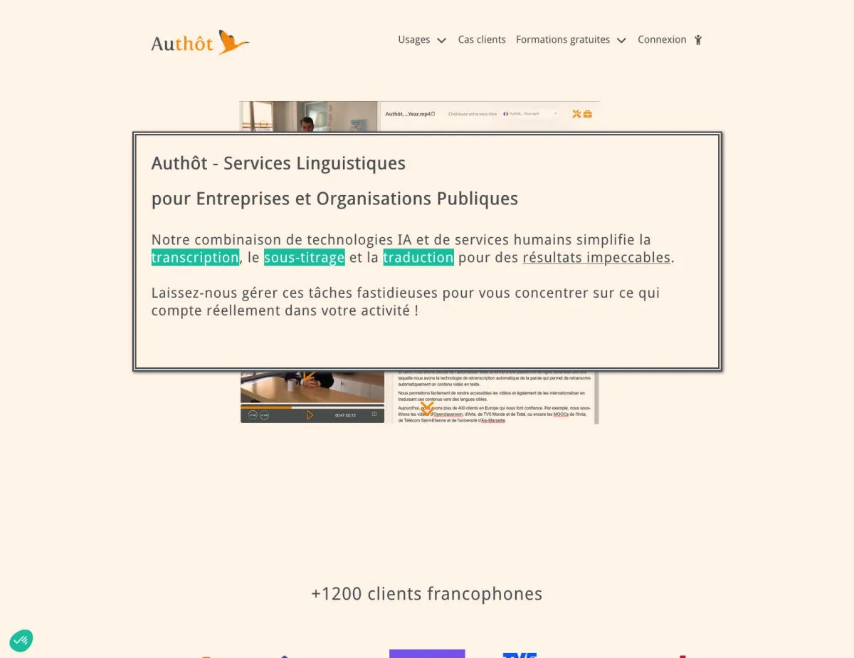 Interface Authot : fonctionnalités, prix, alternatives