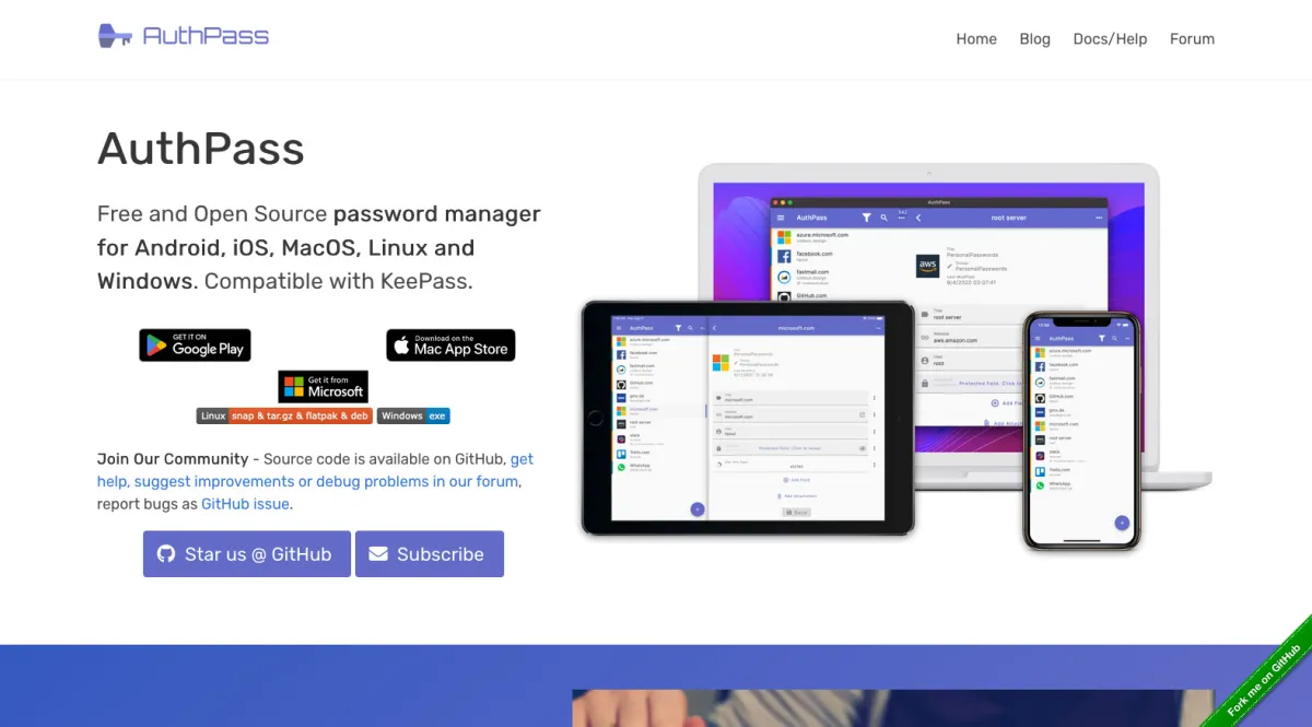 Interface AuthPass : fonctionnalités, prix, alternatives