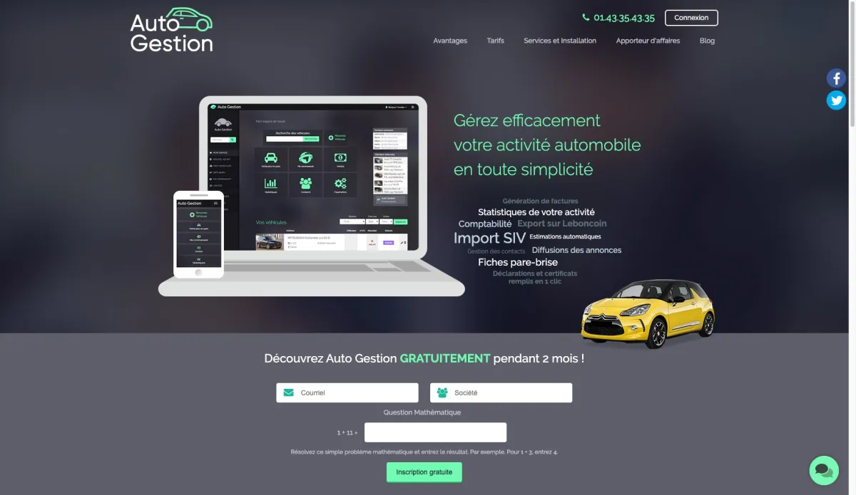Interface Auto-Gestion : fonctionnalités, prix, alternatives