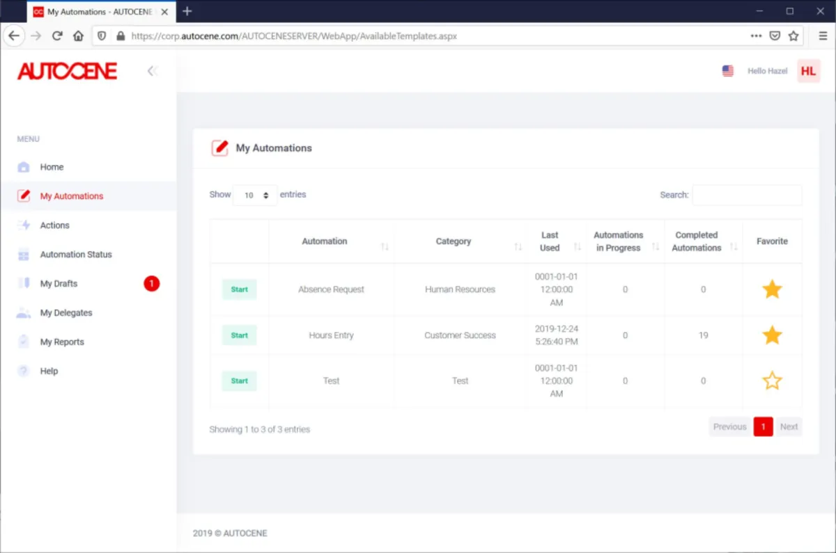 Interface Autocene: fonctionnalités, prix, alternatives