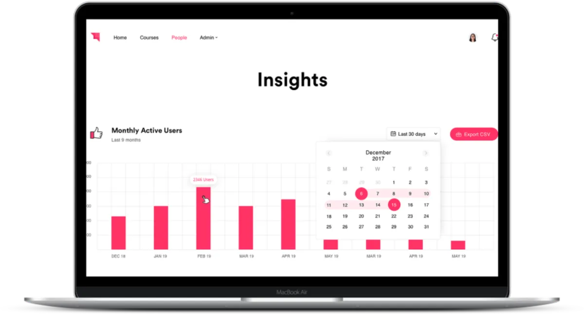 Interface Auzmor Learn: fonctionnalités, prix, alternatives