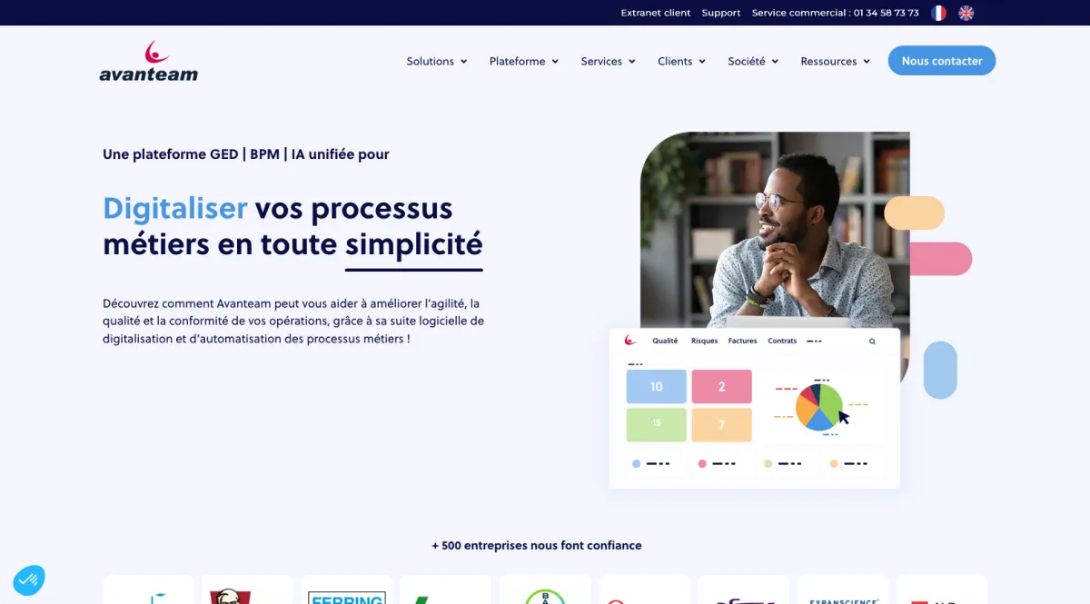 Interface Avanteam : fonctionnalités, prix, alternatives