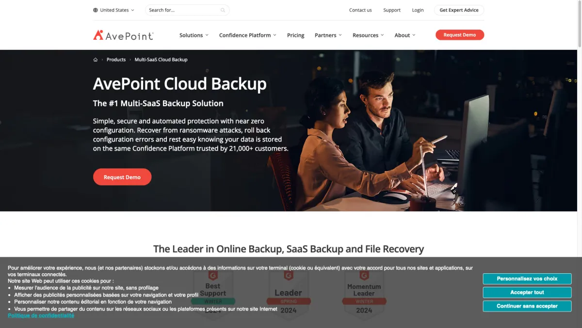 Interface AvePoint Pipeline Pro : image, ergonomie, alternatives
