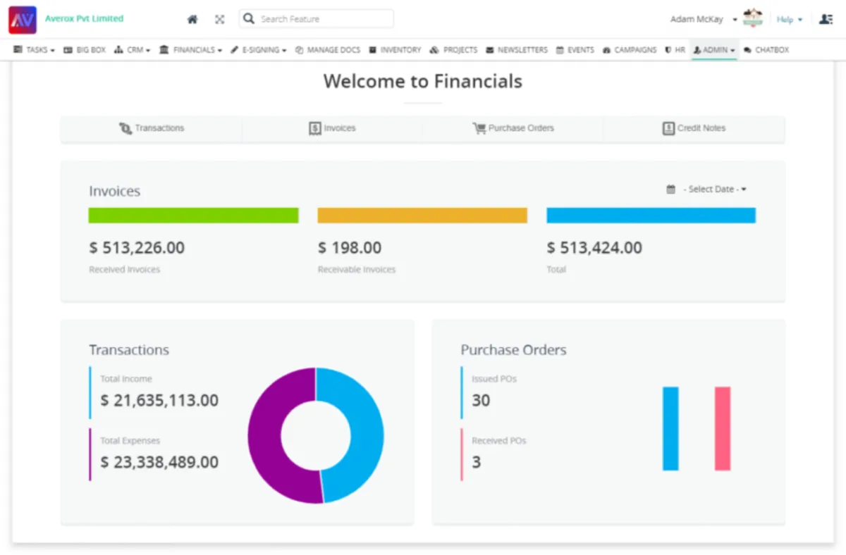 Notre avis sur Averox Business Management : un logiciel de gestion d'entreprise à découvrir