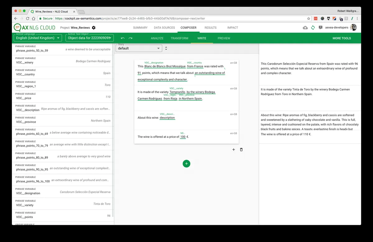 Notre avis sur Ax Semantics : un progiciel à découvrir