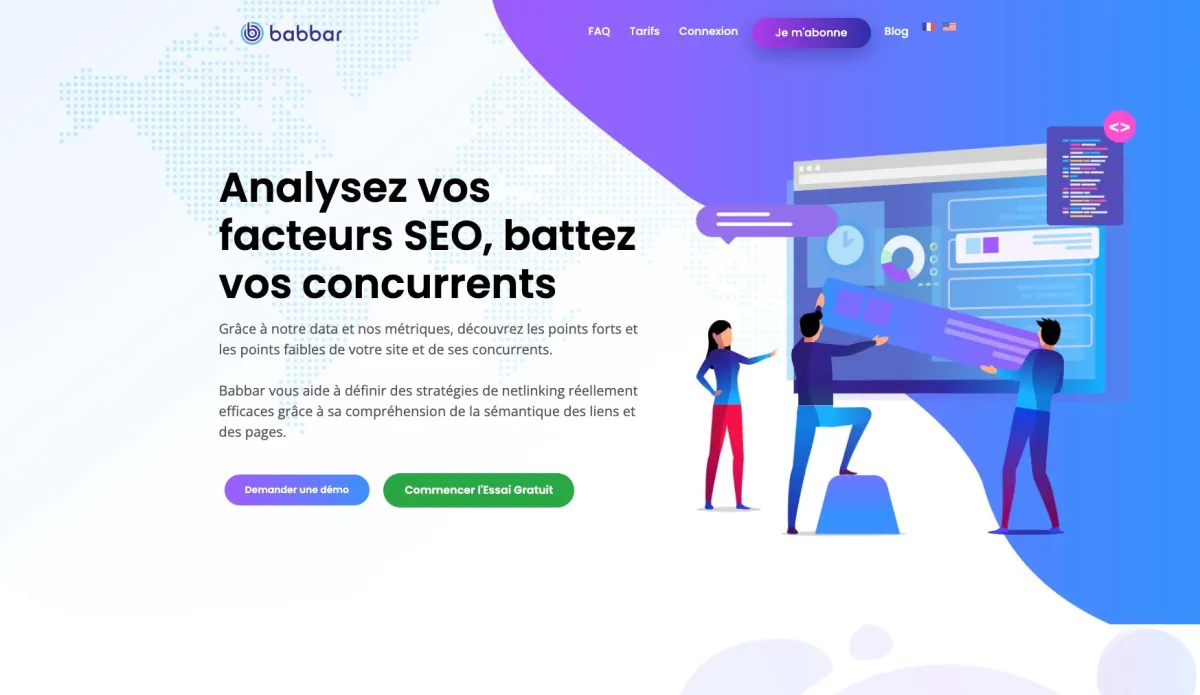 Interface Babbar.tech : fonctionnalités, prix, alternatives