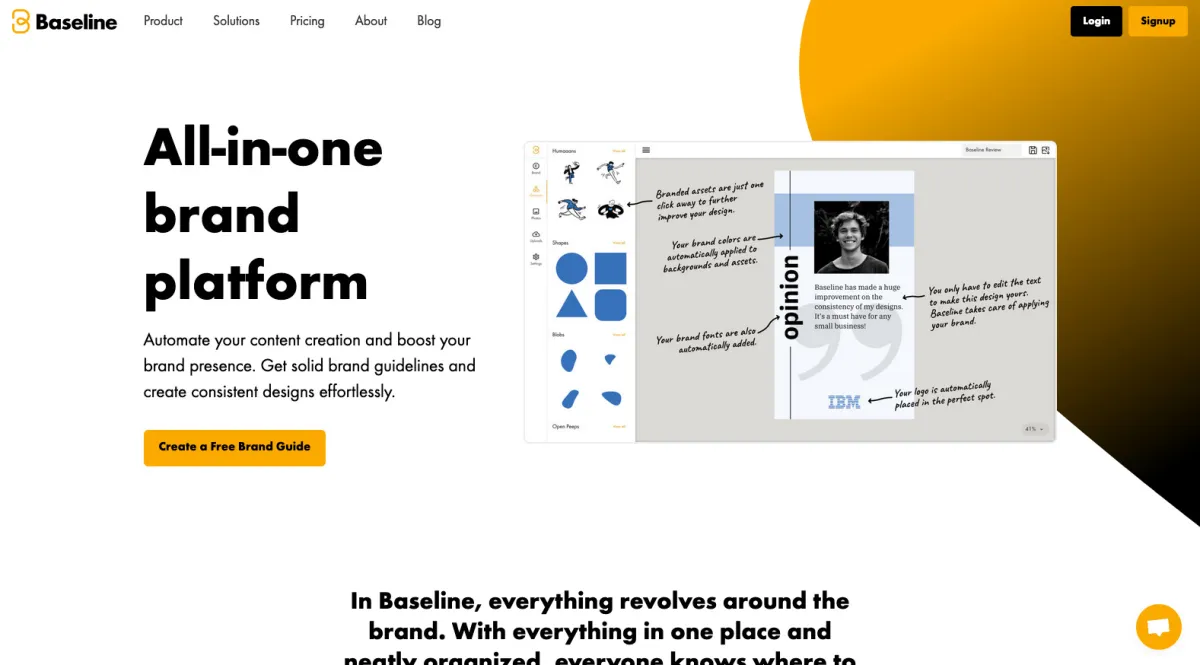 Interface Baseline : fonctionnalités, prix, alternatives