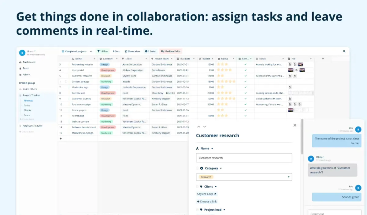 Notre avis sur Baserow : un logiciel de gestion de projet à découvrir