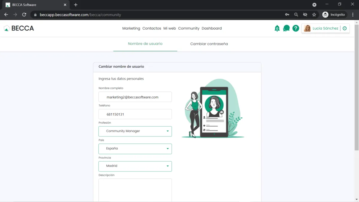 Interface Becca: fonctionnalités, prix, alternatives