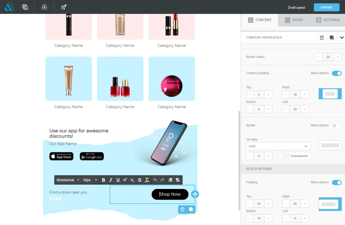 Interface Beefree: image, ergonomie, alternatives