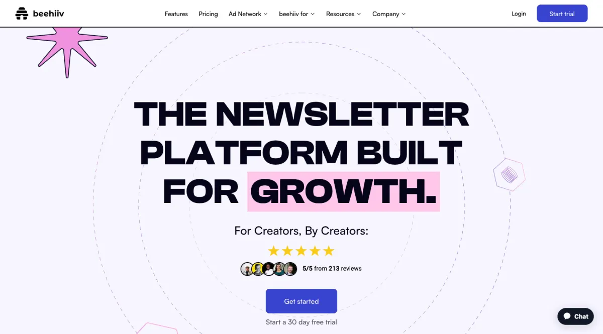 Interface beehiiv : fonctionnalités, prix, alternatives