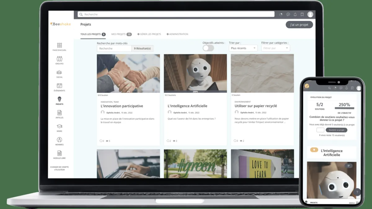 Interface Beeshake: fonctionnalités, prix, alternatives