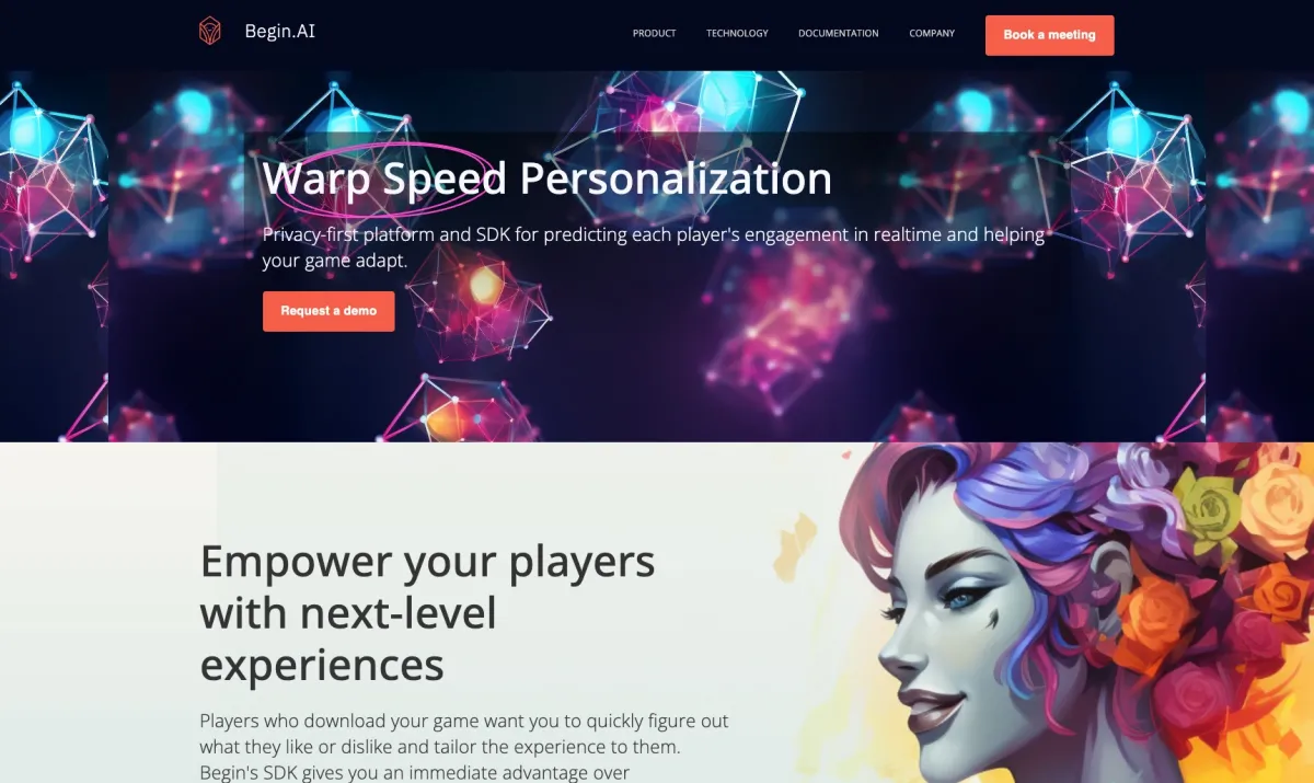 Interface Begin.ai : fonctionnalités, prix, alternatives