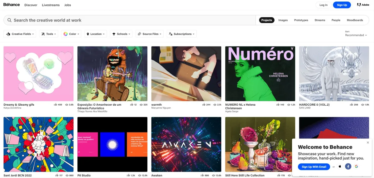 Behance: avis sur le logiciel de gestion des réseaux sociaux: fonctionnalités, avantages, inconvénients et tarifs Behance: avis sur le logiciel de gestion des réseaux sociaux: fonctionnalités, avantages, inconvénients et tarifs