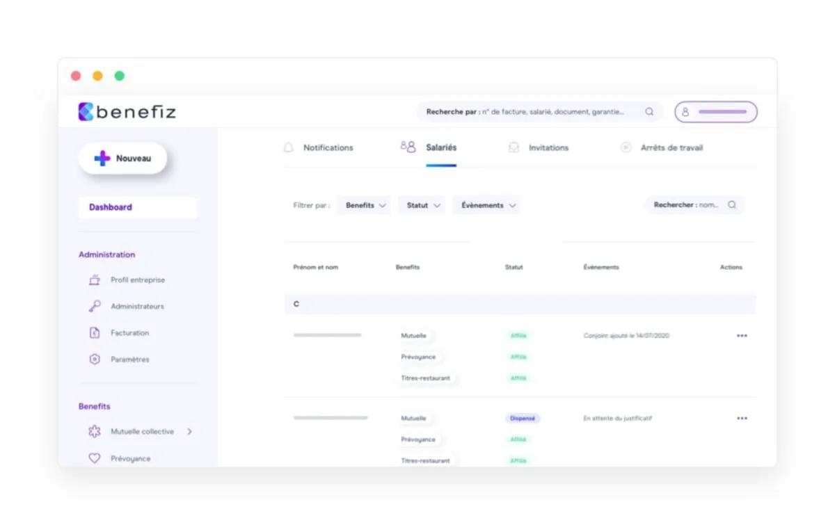 Interface Benefiz: fonctionnalités, prix, alternatives