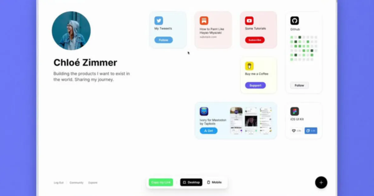 Notre avis sur Bento : un logiciel de link in bio à découvrir