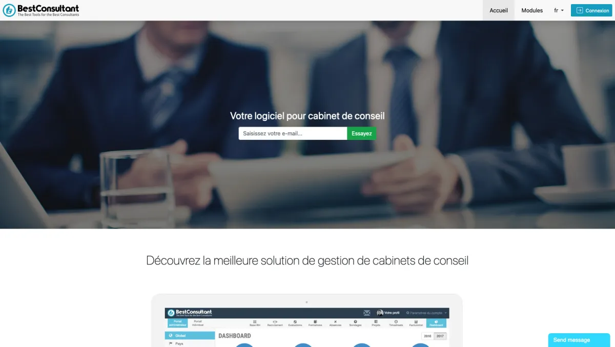 Interface Bestconsultant : fonctionnalités, prix, alternatives