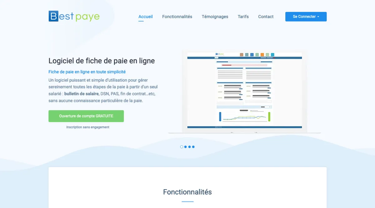 Interface BestPaye : fonctionnalités, prix, alternatives
