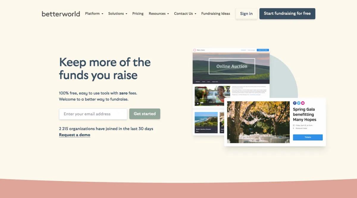 Interface BetterWorld : fonctionnalités, prix, alternatives