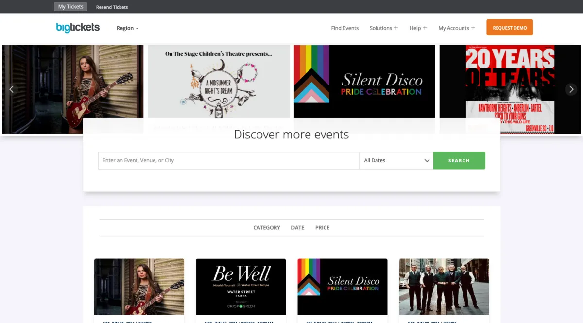 Interface Big Tickets : fonctionnalités, prix, alternatives