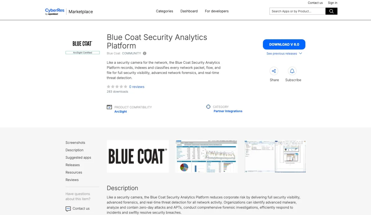 Interface Blue Coat Security Platform : fonctionnalités, prix, alternatives
