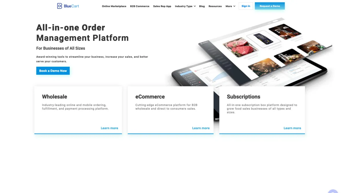 Interface BlueCart : fonctionnalités, prix, alternatives