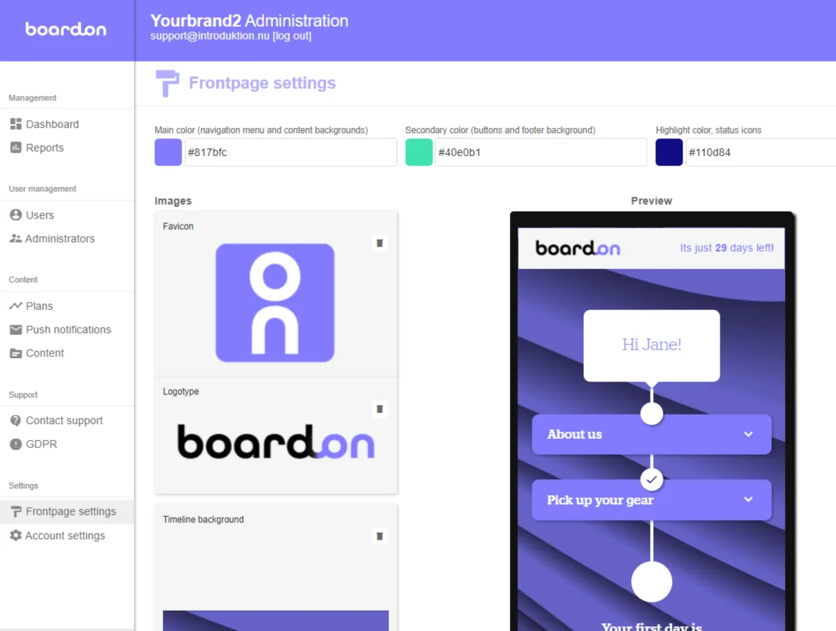 Interface Boardon: fonctionnalités, prix, alternatives