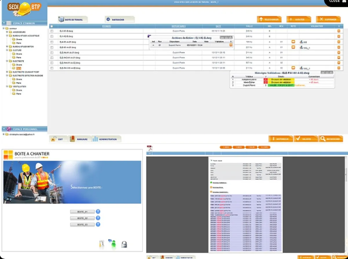 Boite a chantier: avis sur le logiciel pour travaux publics (BTP): fonctionnalités, avantages, inconvénients et tarifs