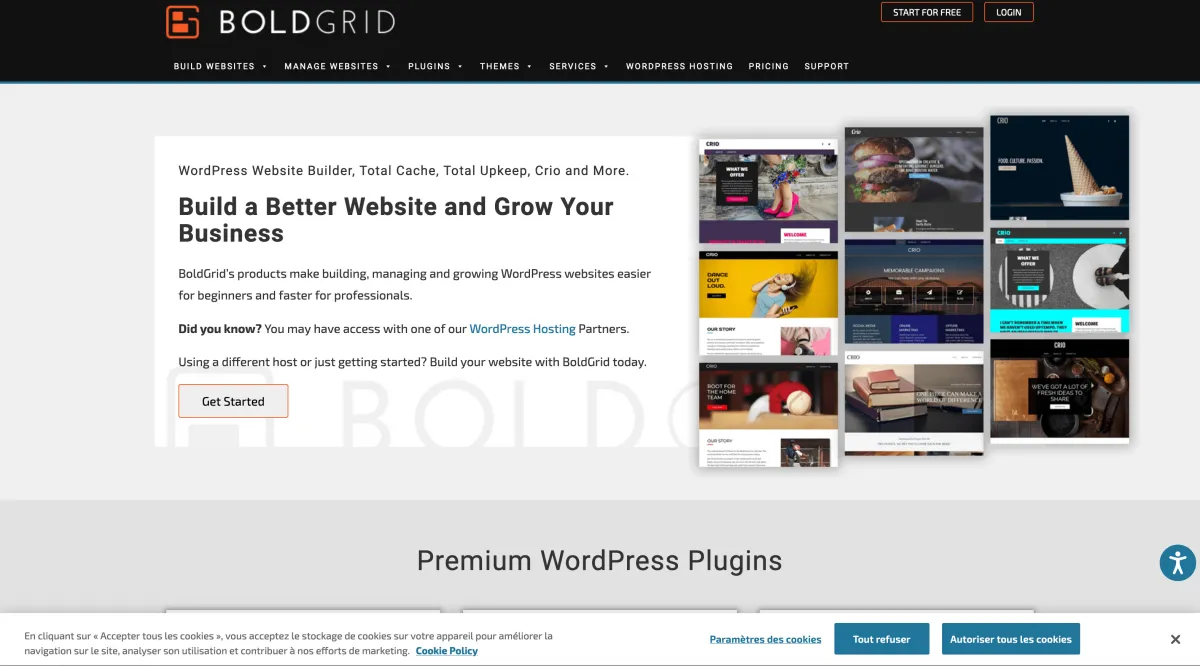 Notre avis sur BoldGrid : un logiciel de création de site web (website builder) à découvrir