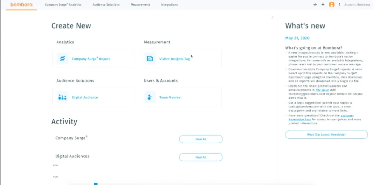 Notre avis sur Bombora : un logiciel d'intention d'achat (buyer intent) à découvrir