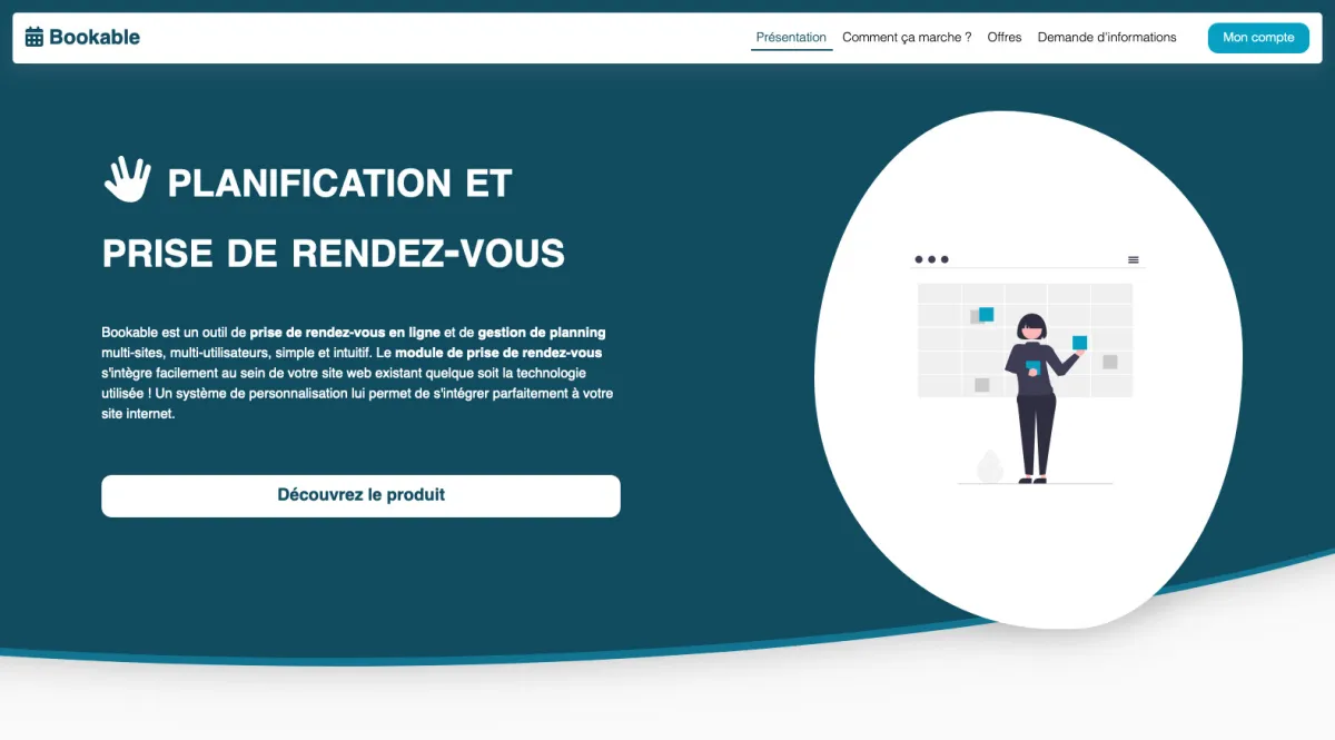 Notre avis sur Bookable : un logiciel de prise de rendez-vous en ligne à découvrir