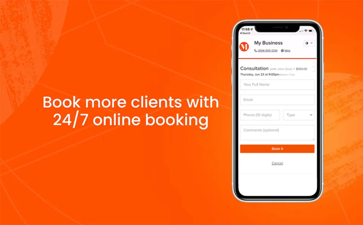 Interface BookedIN: fonctionnalités, prix, alternatives