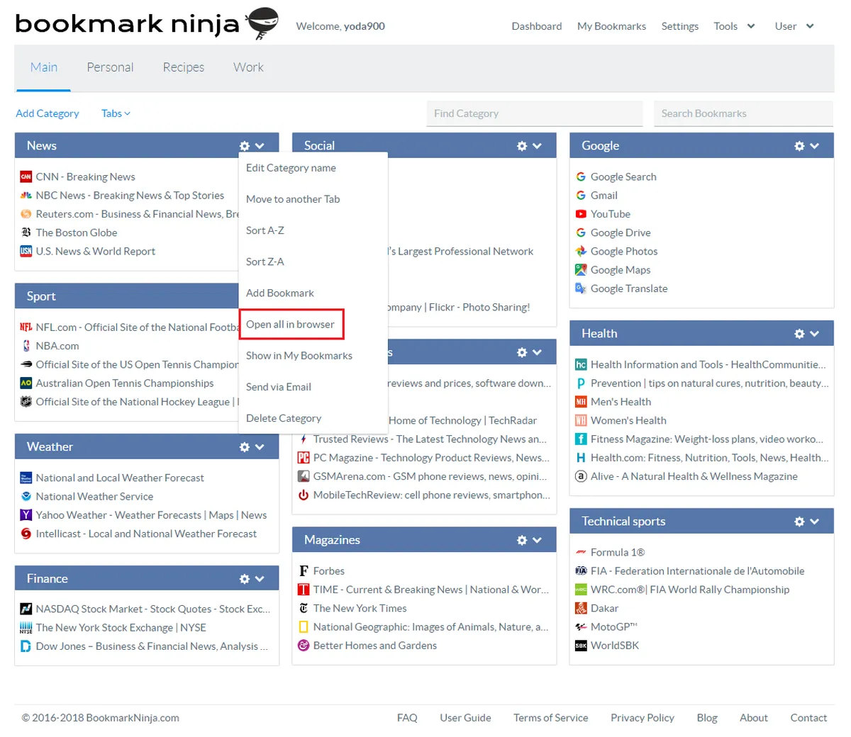 Bookmark Ninja est un logiciel de gestion des favoris populaire disponible à partir de 1,99 € Bookmark Ninja est un logiciel de gestion des favoris populaire disponible à partir de 1,99 €