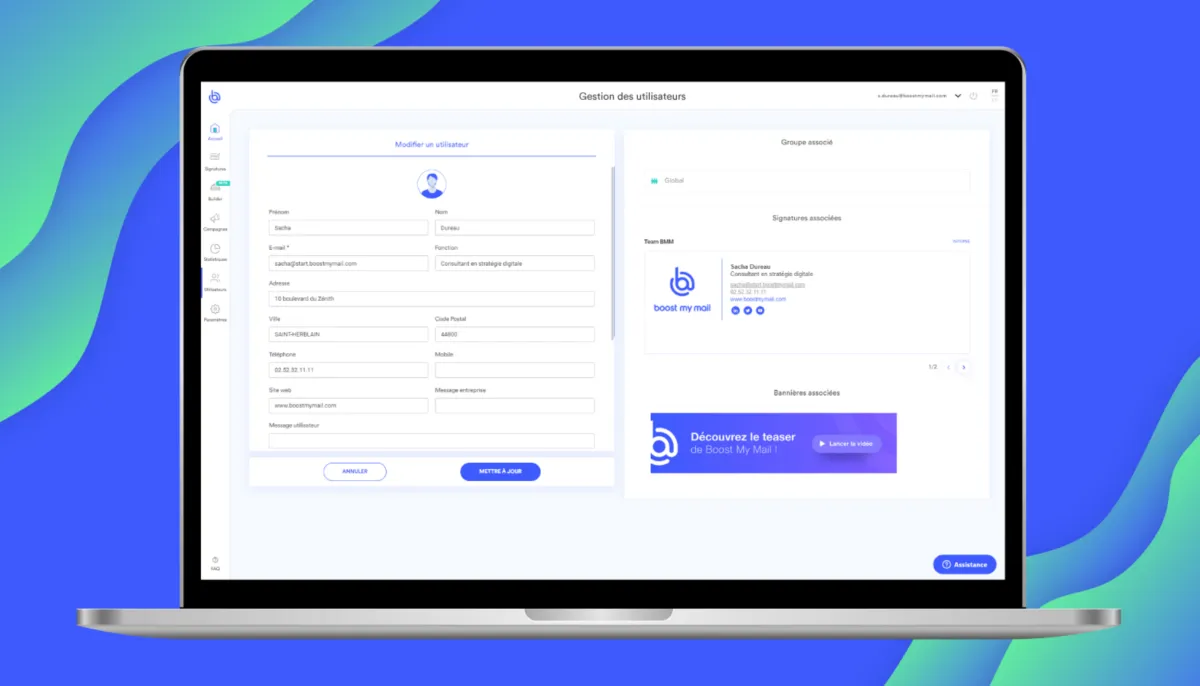 Interface Boost My Mail: fonctionnalités, prix, alternatives