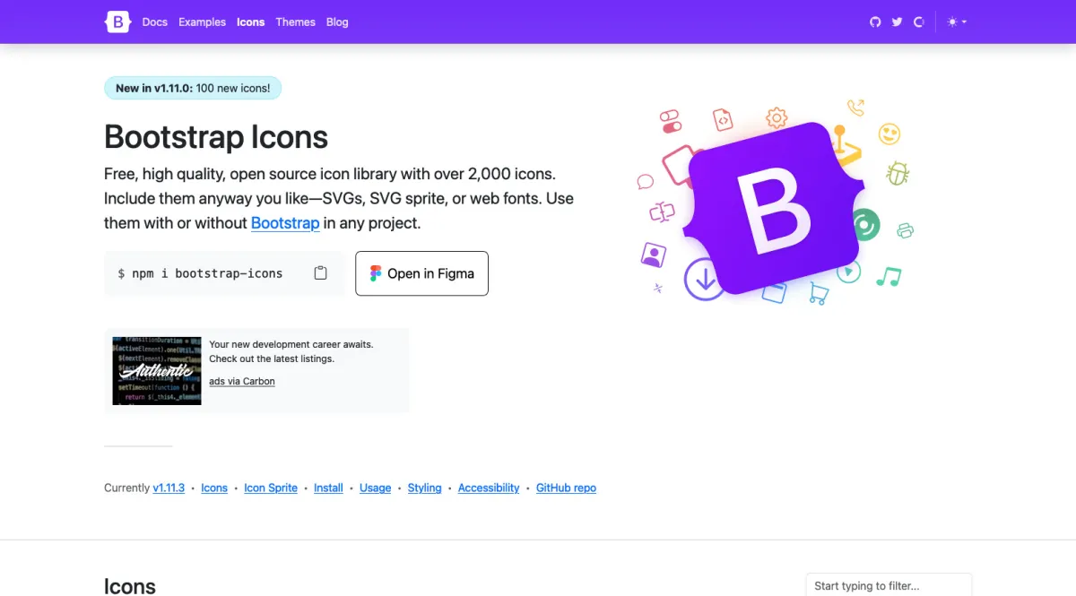Interface Bootstrap Icons : image, ergonomie, alternatives Interface Bootstrap Icons : image, ergonomie, alternatives