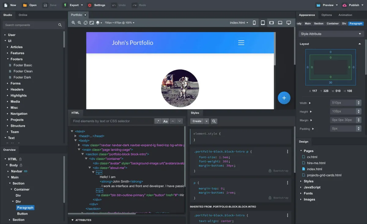 Notre avis sur Bootstrap Studio : un logiciel de prototypage (mockup) à découvrir Notre avis sur Bootstrap Studio : un logiciel de prototypage (mockup) à découvrir