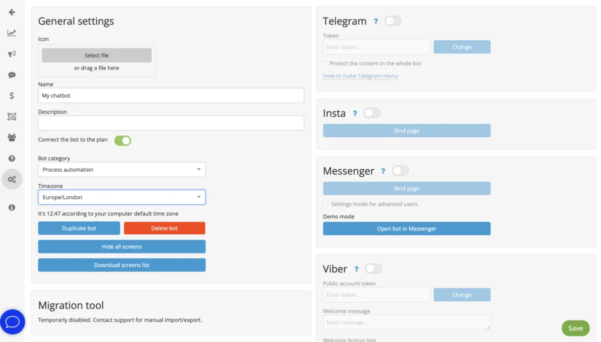Interface Botmother: fonctionnalités, prix, alternatives