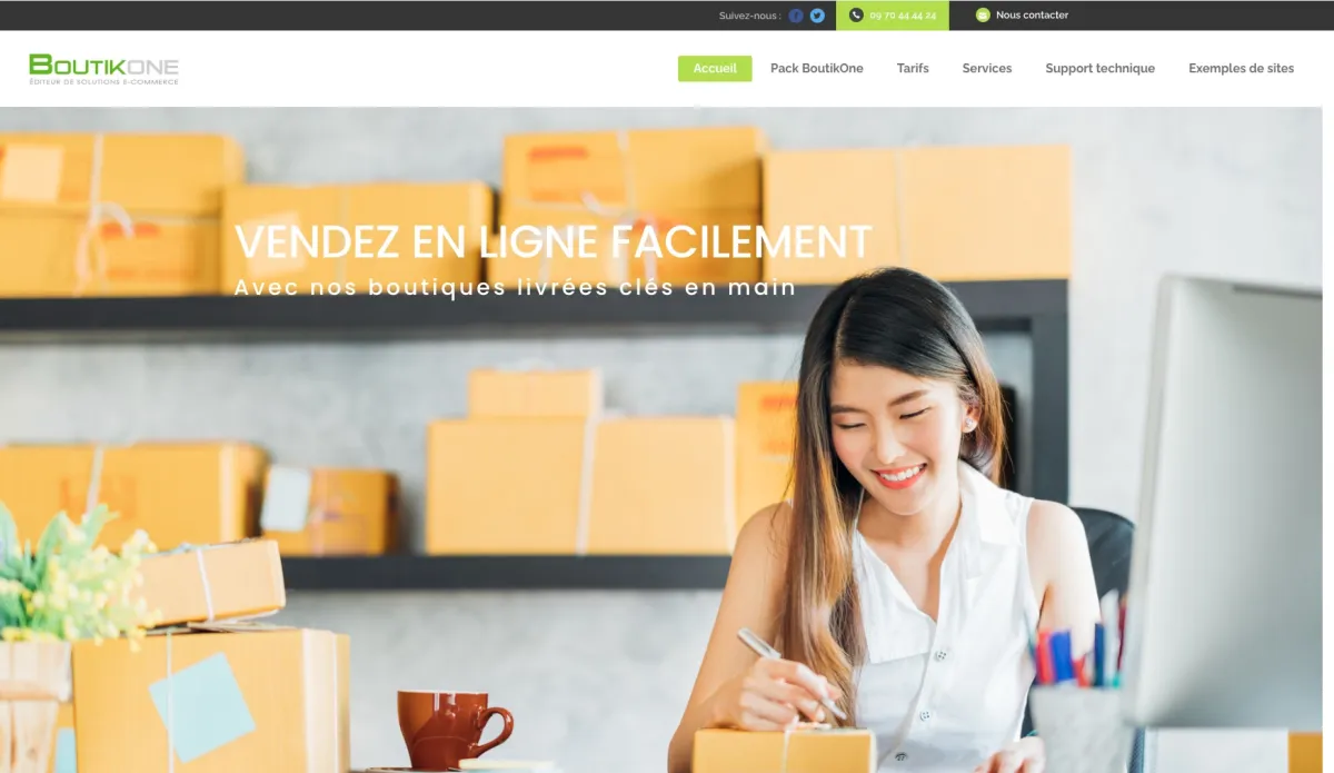 Notre avis sur BoutikOne : un logiciel de création de site web (website builder) à découvrir
