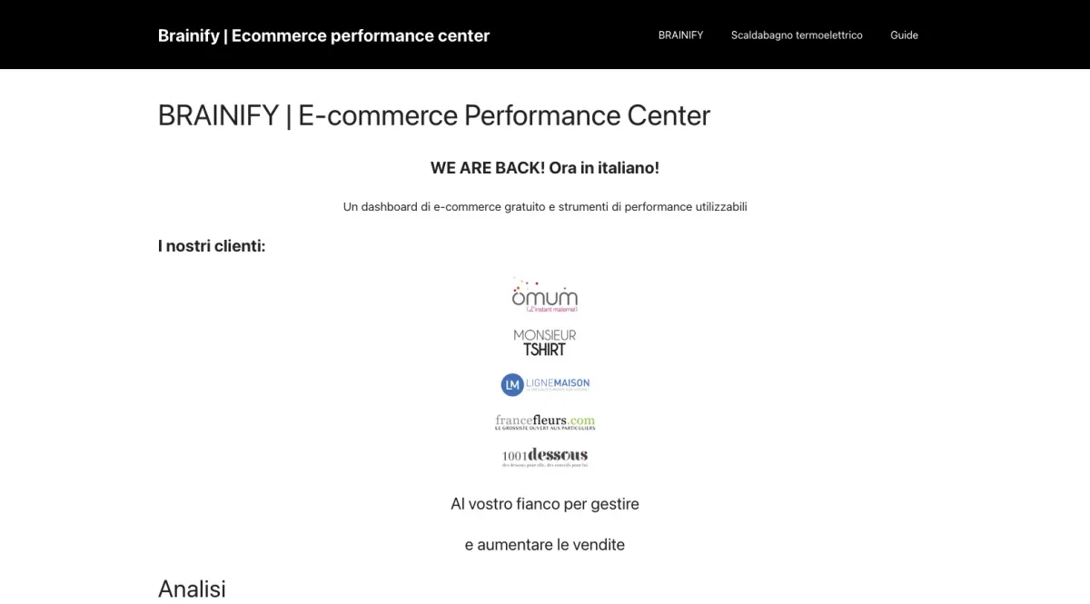 Interface Brainify : image, ergonomie, alternatives