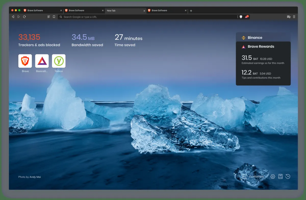 Interface Brave: image, ergonomie, alternatives