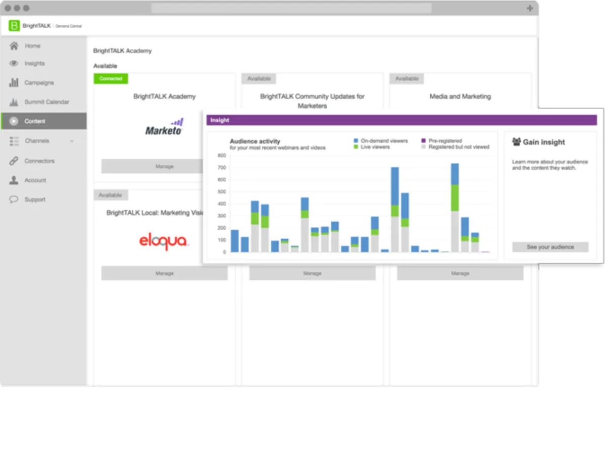 Notre avis sur BrightTALK Channels : un logiciel de visioconférence à découvrir