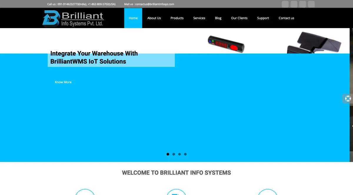 Interface Brilliant WMS : fonctionnalités, prix, alternatives