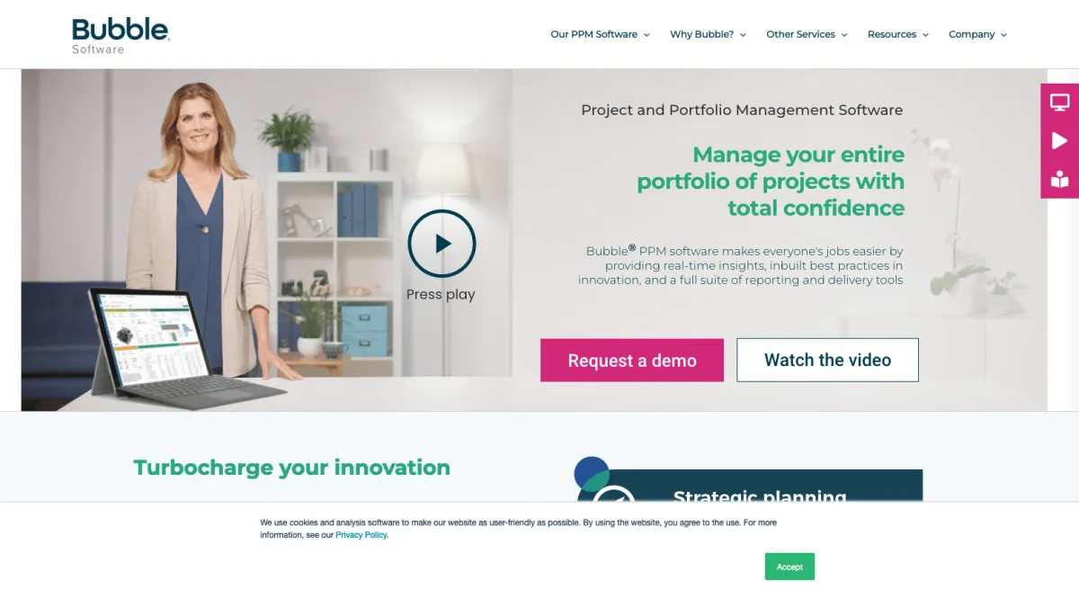 Interface Bubble Innovator : image, ergonomie, alternatives Interface Bubble Innovator : image, ergonomie, alternatives