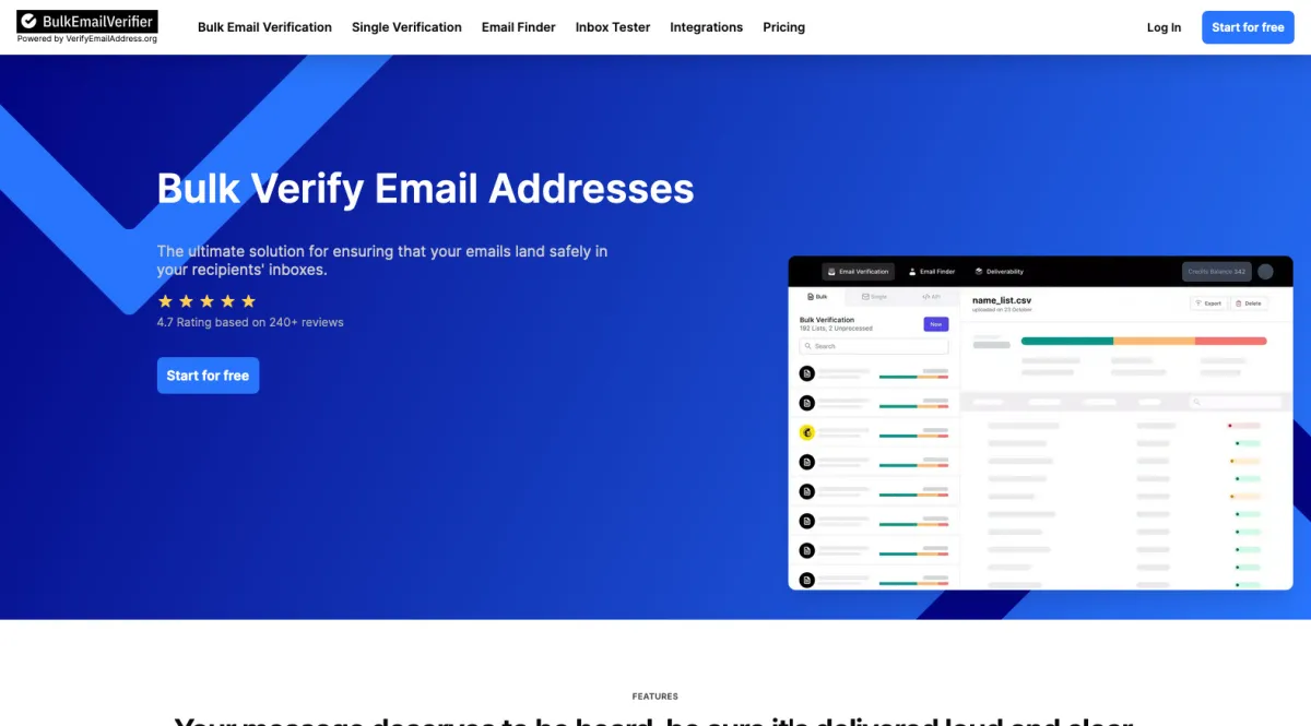 Notre avis sur BulkEmailVerifier : un logiciel de vérification d'adresses email à découvrir